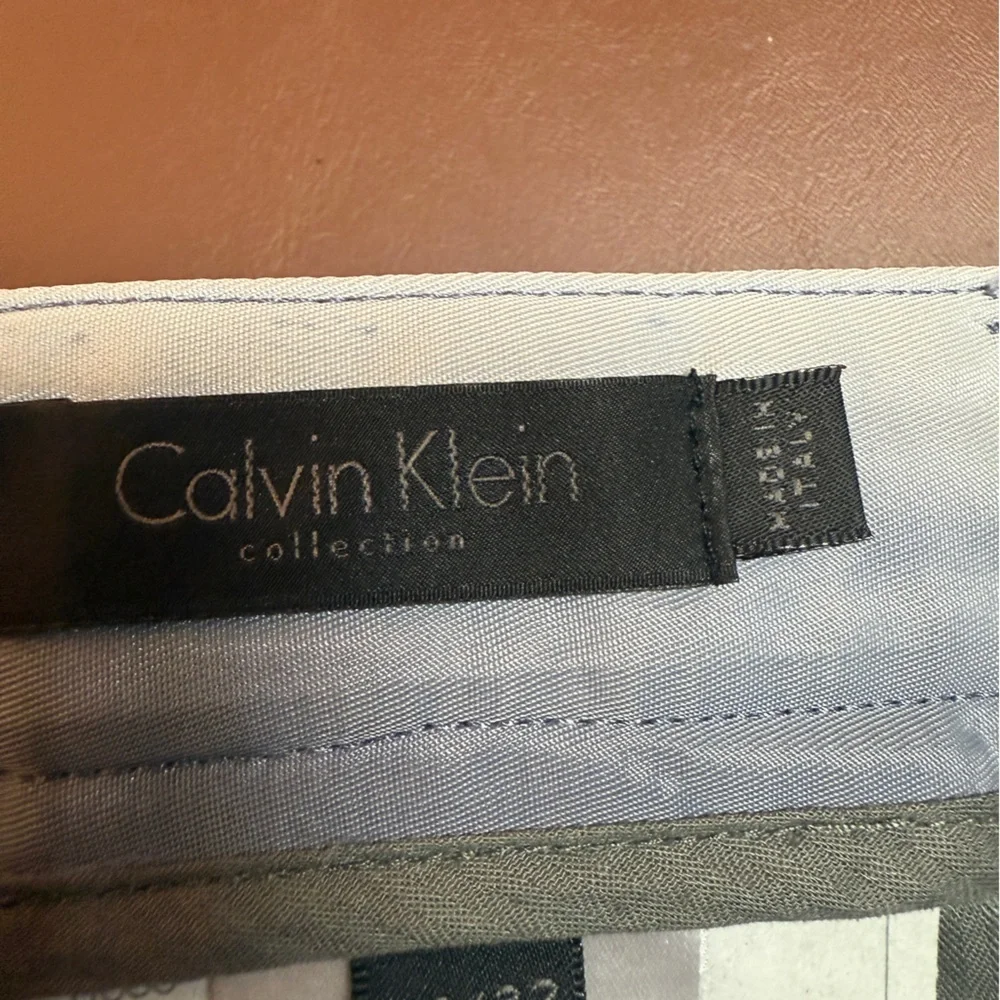 RARE! Calvin Klein Collection Blue Wash Dress Pants, Runway, Wedding, Elegant